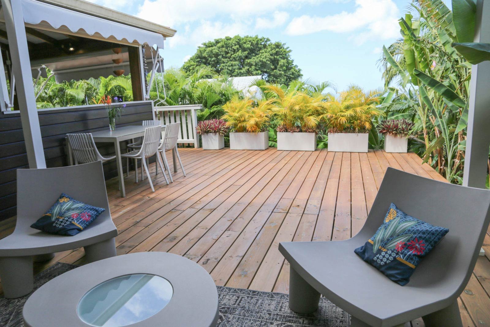 Villa O Perchée - Terrasse vue mer des Caraïbes